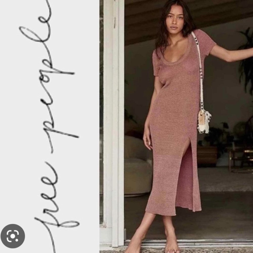 Free People Beach One Love Knit Midi Dress